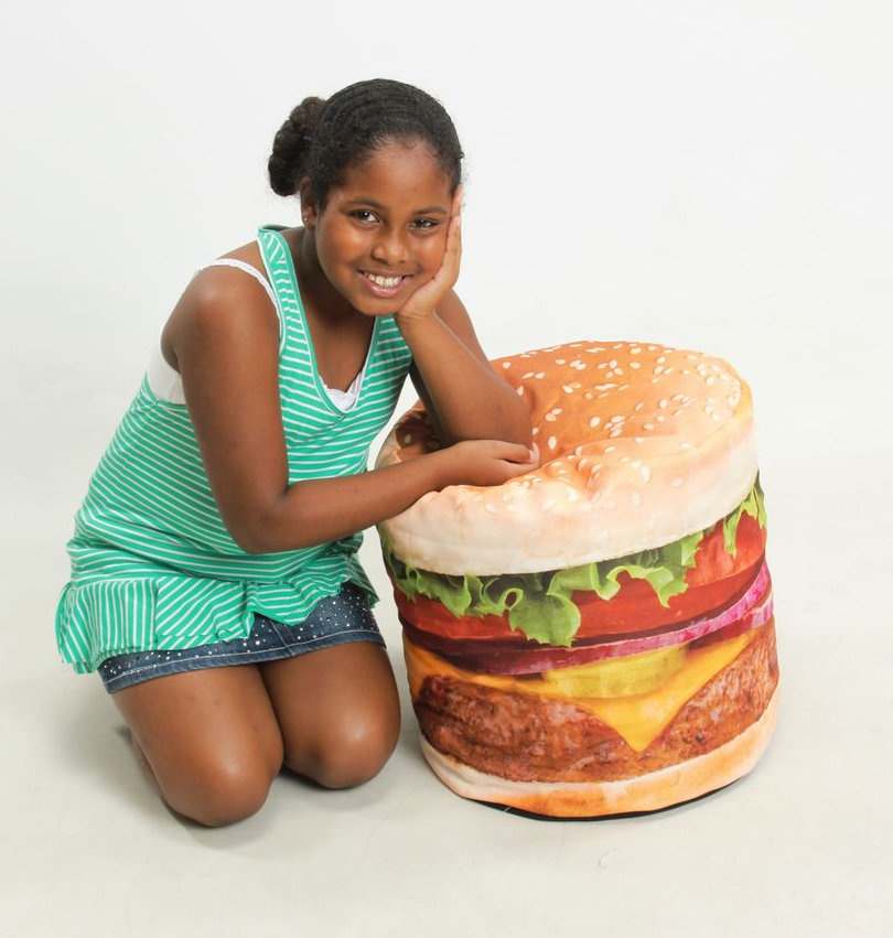 Hamburger Inflatable Bean Bag Chair
