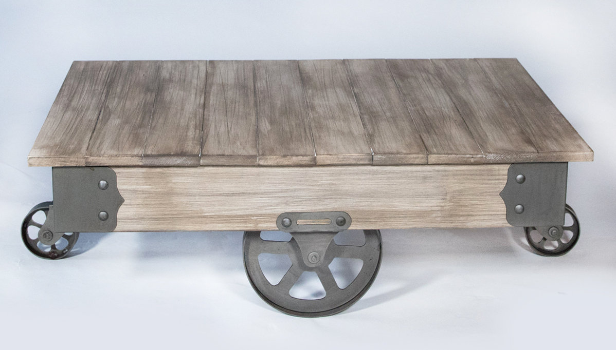 Vintage Center Coffee Table With Wheels Vintage Center Coffee Table With Wheels