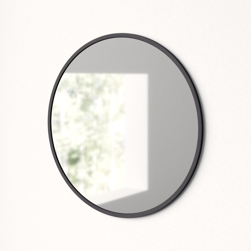simple round wall mirror