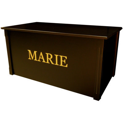 Netto Espresso Toy Box With Georgia Font Dream Toy Box