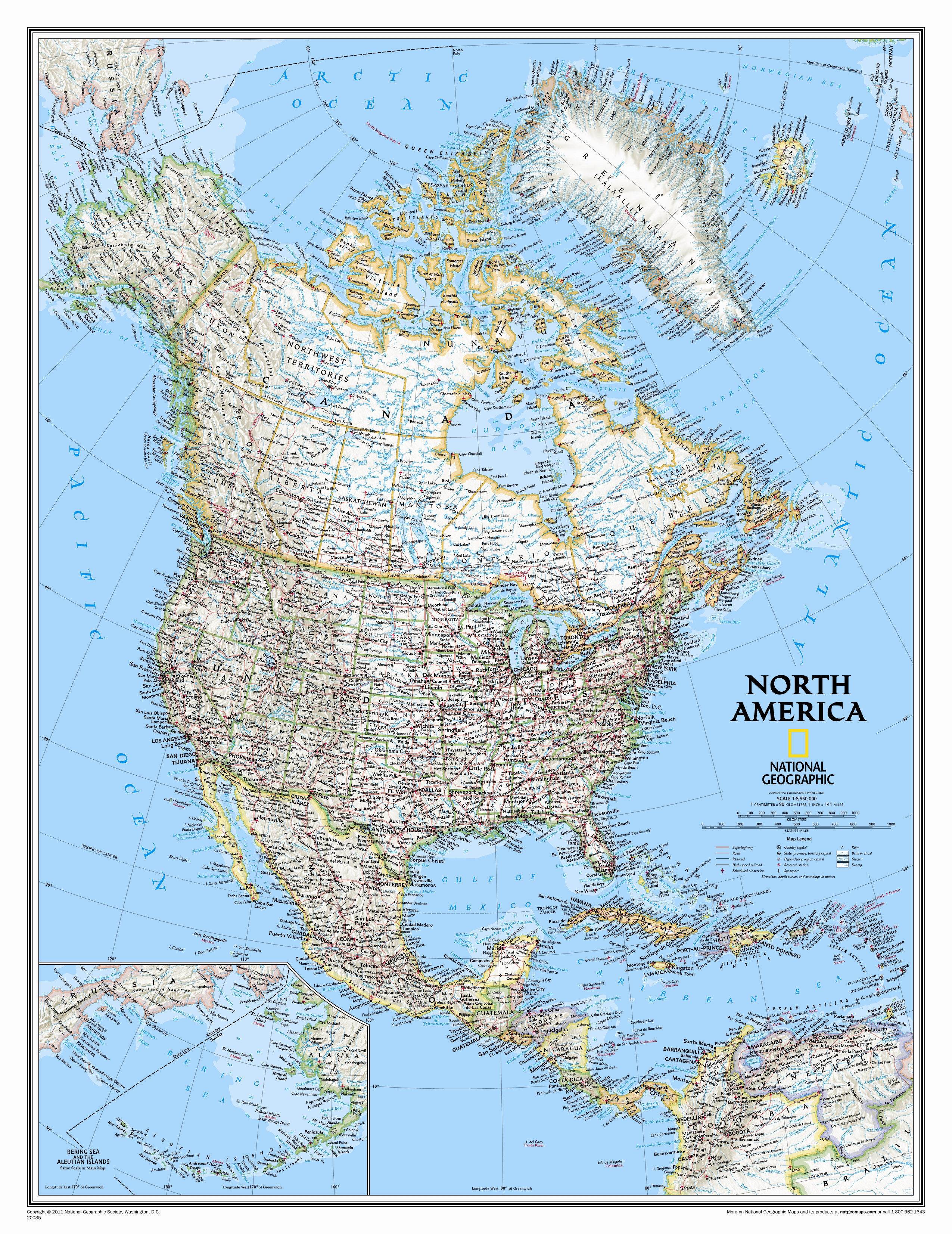 National Geographic Maps North America Classic Wall Map Wayfair