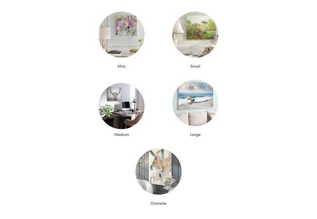 Wall art size guide