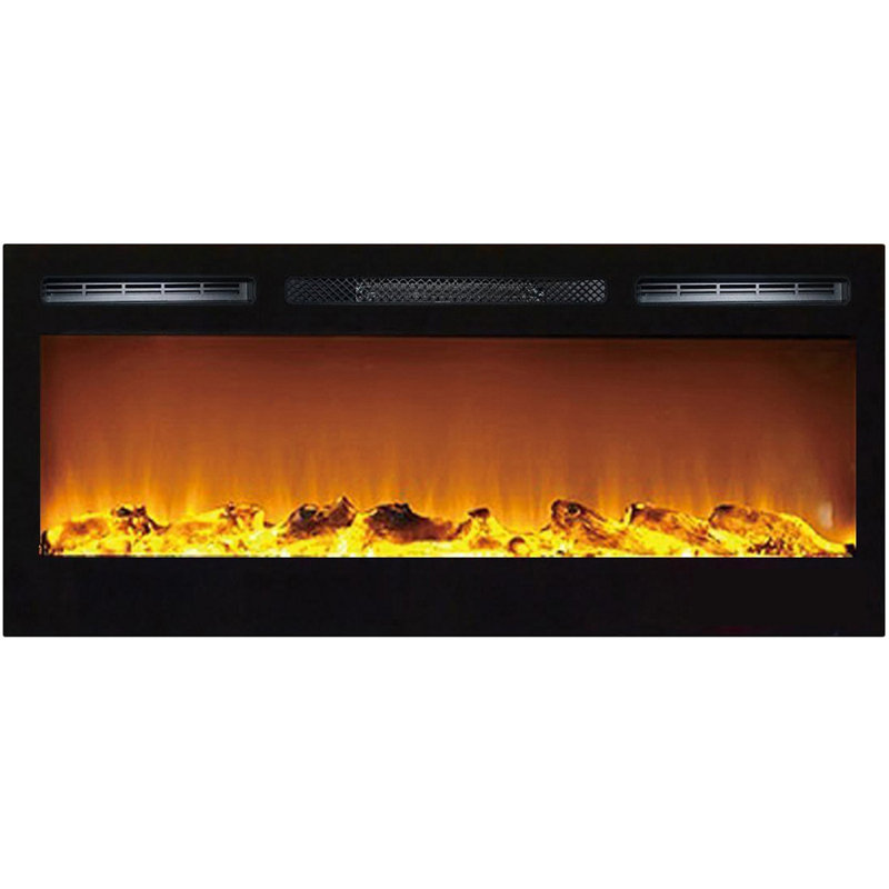 Orren Ellis Jemaine Recessed Wall Mounted Electric Fireplace