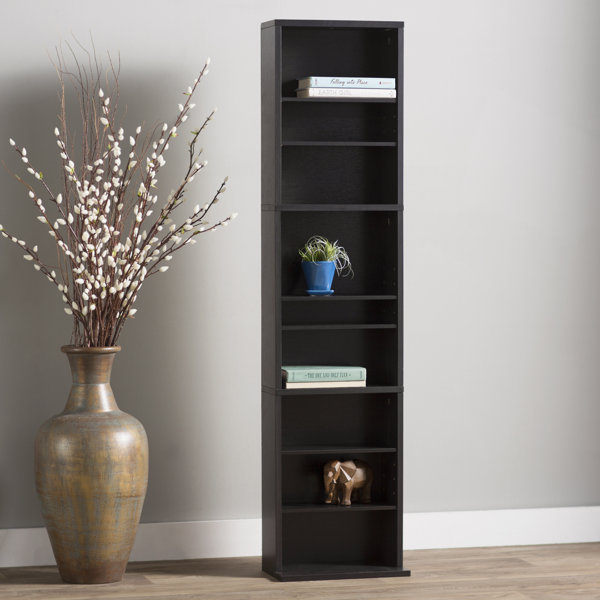 Traditional Wood Multimedia Wall Mounted Storage Rack by Andover Mills