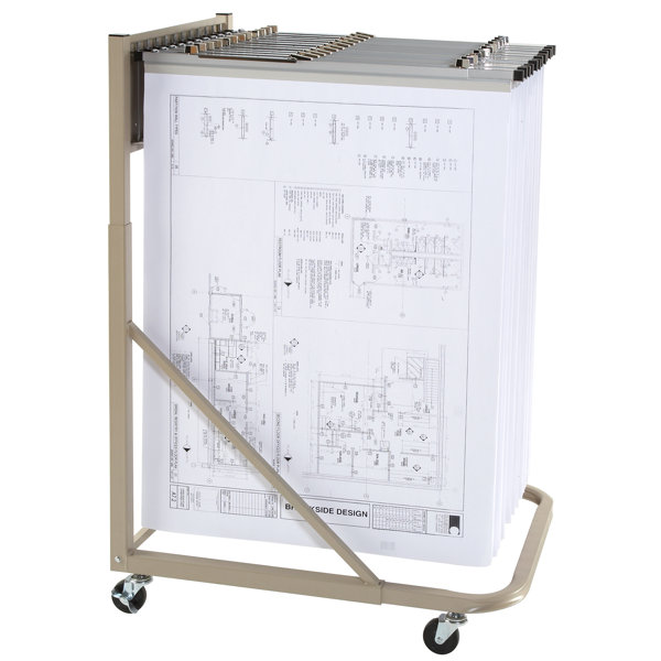 Vertical Mobile Hanging Filing Cart by Brookside Design| @ $282.99