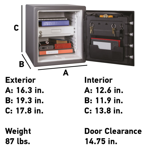 Sentrysafe Electronic Lock Safe In Grey Reviews Wayfair
