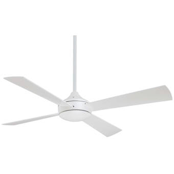 Minka Aire 52 Aluma Wet 4 Blade Outdoor Ceiling Fan With Remote
