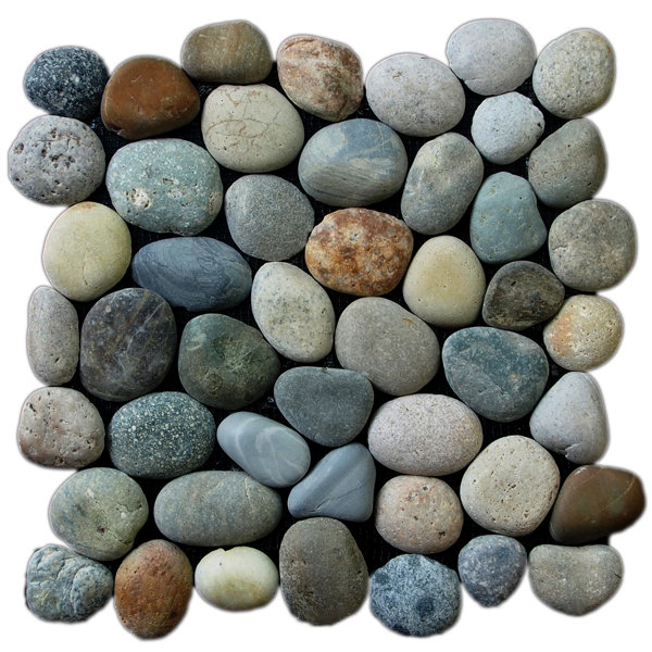 Pebble Tile Classic Random Sized Natural Stone Pebble Tile ...