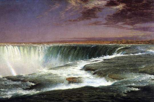 Niagara Falls by Frederick Edwin Church Giclee Fine Art Print Repro on Canvas