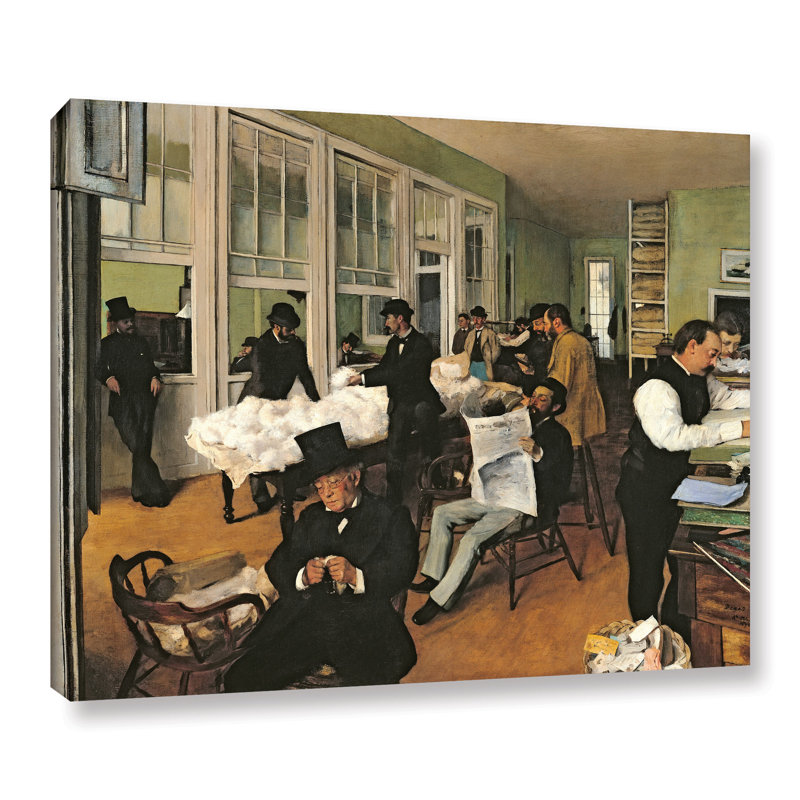 Artwall The Cotton Office New Orleans By Edgar Degas Painting