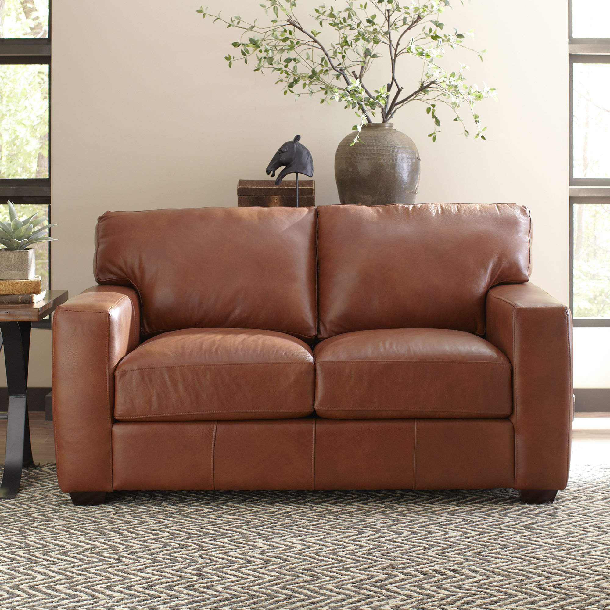 Birch Lane Heritage Pratt Leather Loveseat Reviews