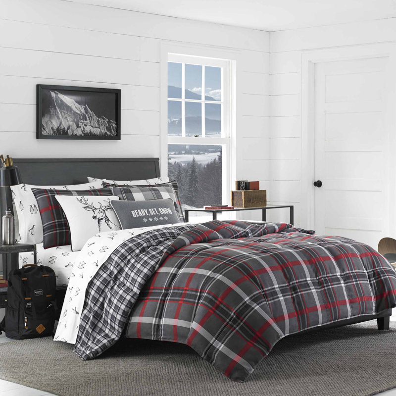 Eddie Bauer Willow Plaid Reversible Comforter Set Reviews Wayfair