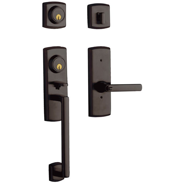 Soho Two Point Single Sylinder Handleset with Soho Interior Lever by Baldwin