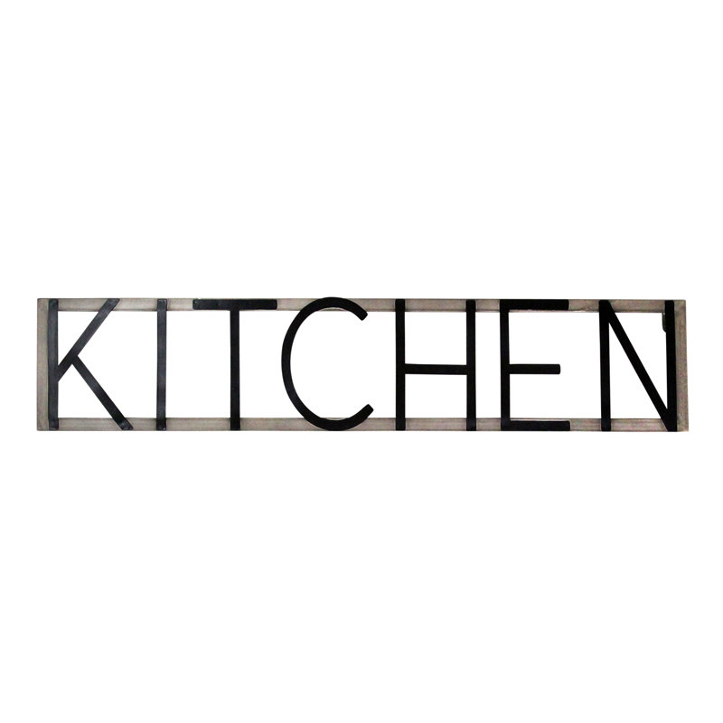 Gracie Oaks Metal Kitchen Sign Wall Decor Reviews Wayfair
