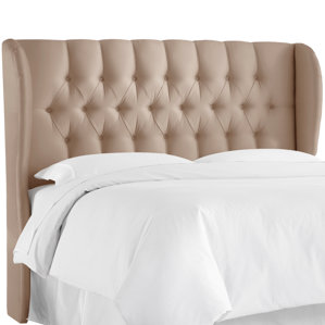 Cutshall Upholstered Wingback Headboard by Darby Home Co