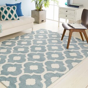 Carnstroan Ivory/Slate Geometric Area Rug