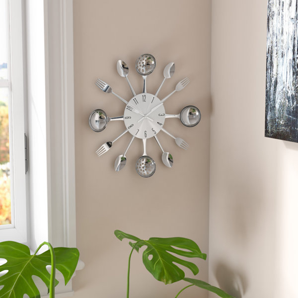 Bradly 15 Round Metal Kitchen Wall Clock by Zipcode Design| @ $31.99