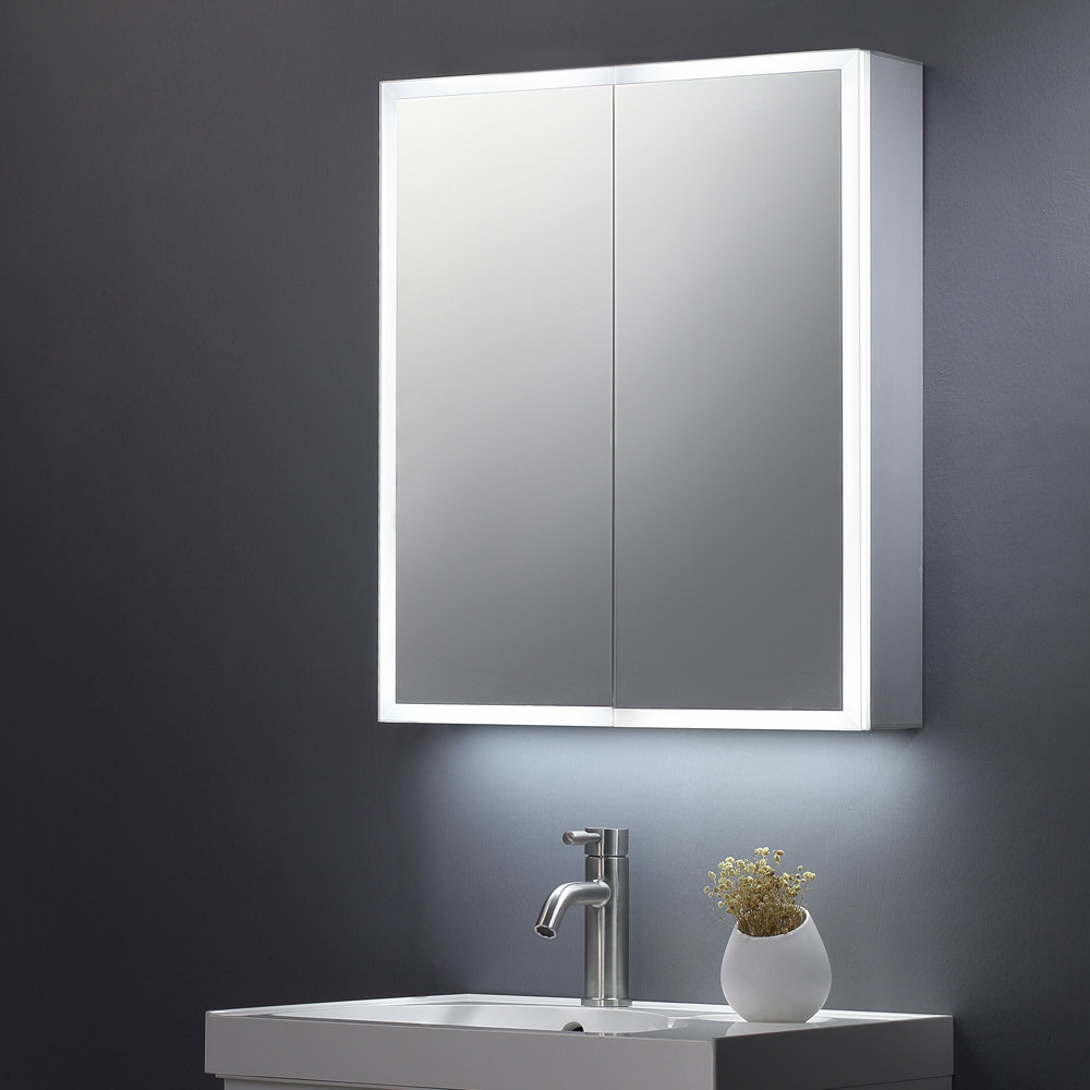 Belfry Bathroom Crites 70cm W X 60cm H Wall Mounted Mirror Cabinet 60cm H Wall Mounted Mirror Cabinet