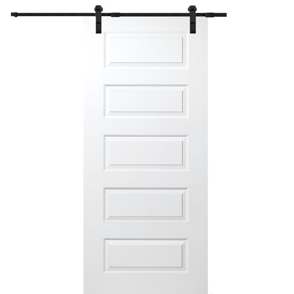 Rockport MDF 5 Panel Interior Barn Door by Verona Home Design