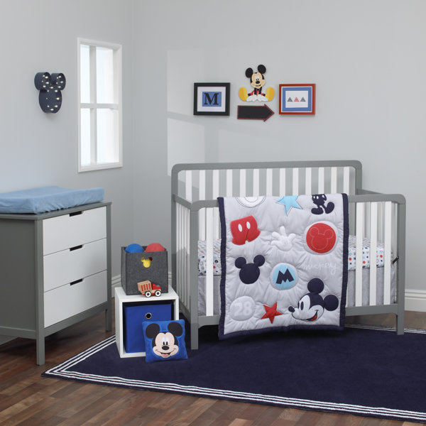 Mickey Mouse Crib Set Wayfair