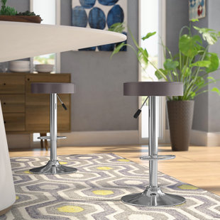 Best Vandusen Adjustable Height Swivel Bar Stool (Set of 2) by Latitude Run Kitchen & Dining Furniture Vandusen Adjustable Height Swivel Bar Stool (Set of 2) by Latitude Run Kitchen & Dining Furniture