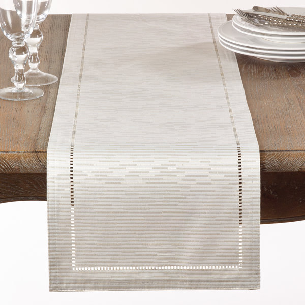 Herlihy Hemstitched Design Table Runner by Alcott Hill