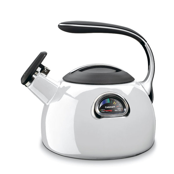 2 Qt. Perfect Temp Enameled Stove Tea Kettle by Cu