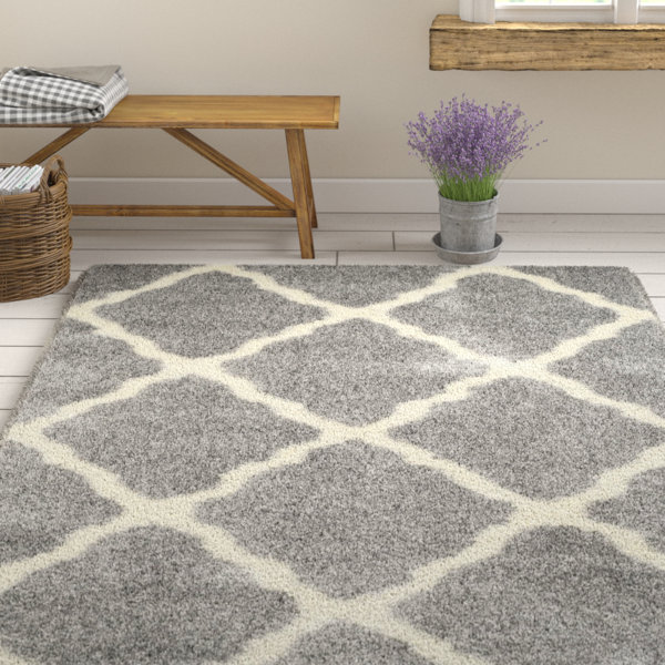 Macungie Geometric Gray Indoor Area Rug by Gracie Oaks