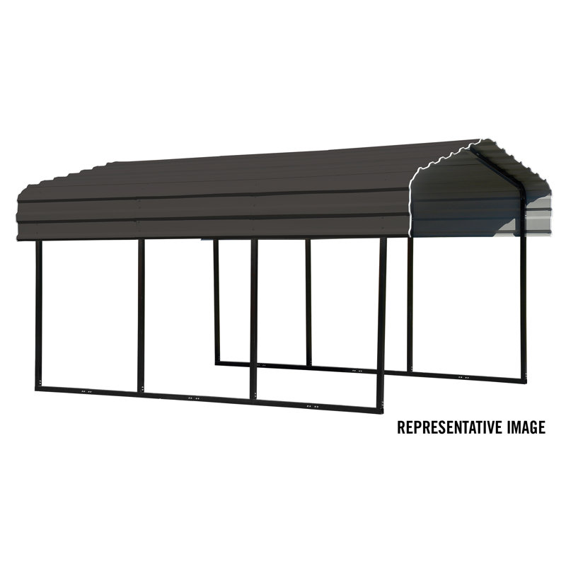 Arrow Steel Carport 10 Ft X 29 Ft Canopy Wayfair