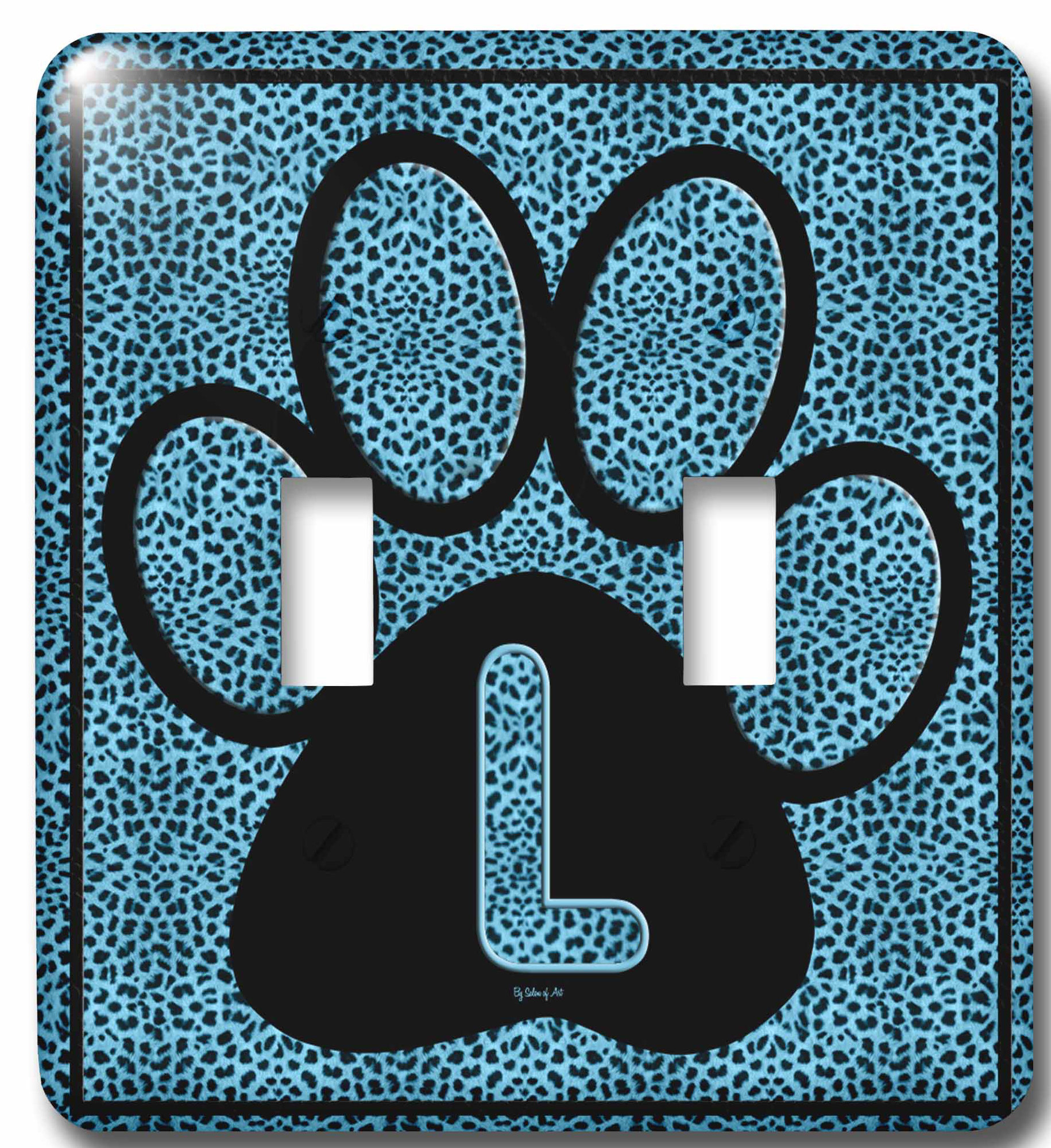 3drose Letter Cheetah Print Cat Paw 2 Gang Toggle Light Switch Wall Plate Wayfair