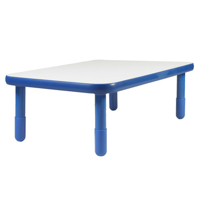 BaseLine Rectangular Activity Table Angeles Side Finish: Royal Blue, Height: 16" H