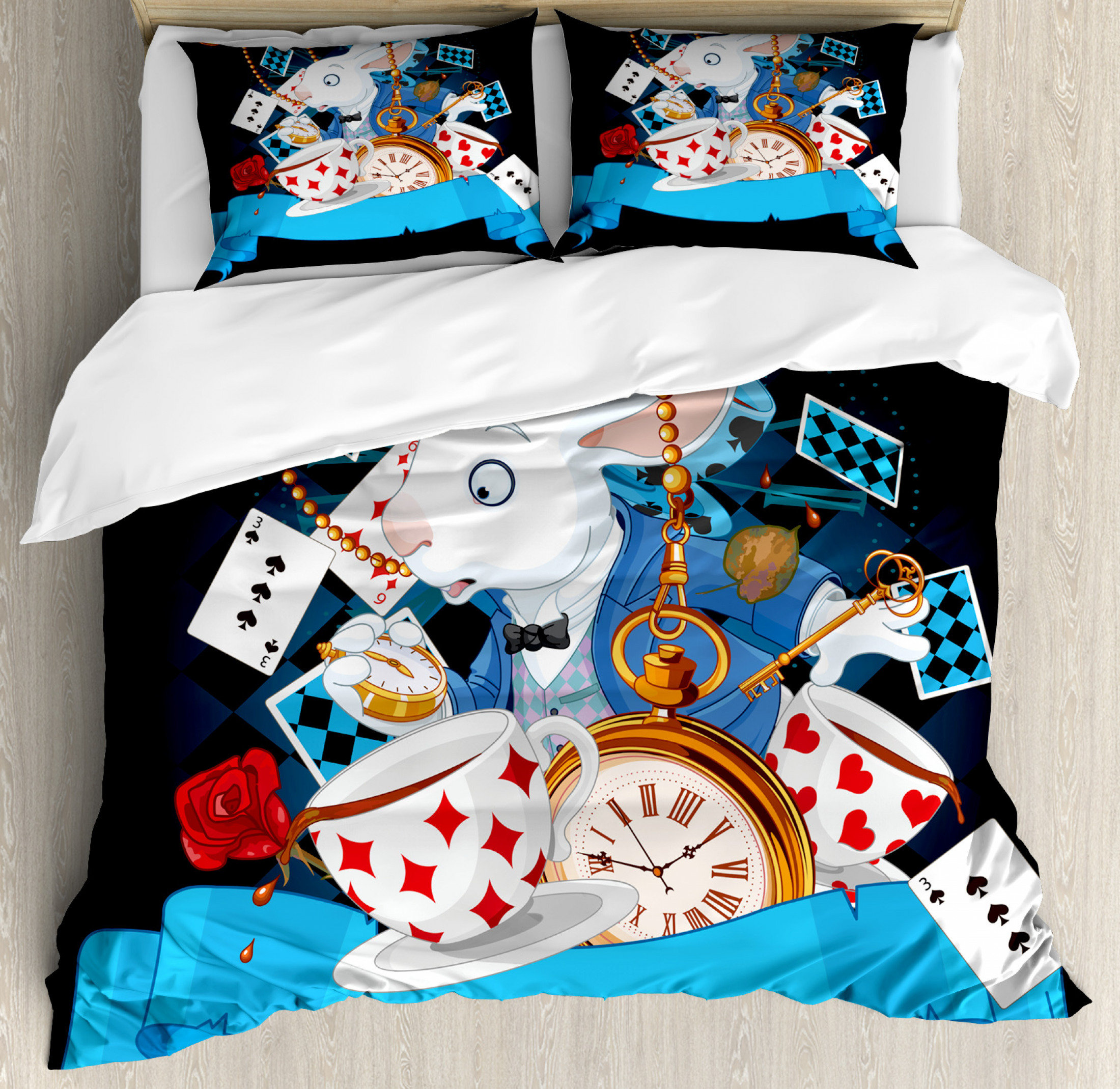 alice in wonderland crib set