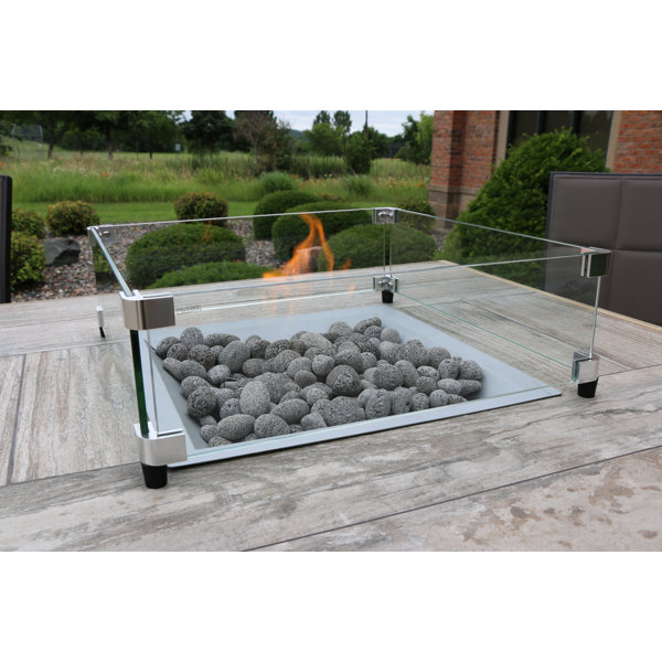 Square Tempered Glass Wind Guard by The Outdoor GreatRoom Company