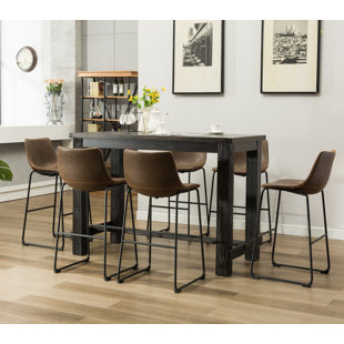 Pub Table With 6 Chairs Wayfair Quickview