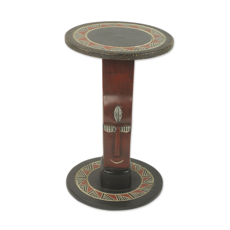 Novica African Prince Wood End Table Wayfair African Prince Wood End Table