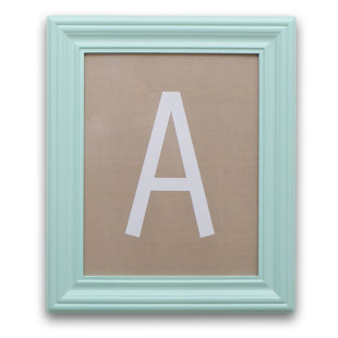 Nursery Letters Framed Wayfair Letter Framed Art