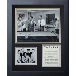 The Rat Pack Pool Framed Memorabilia