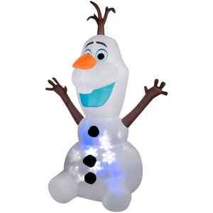 Airblown Projection Snowflurry Olaf Inflatable