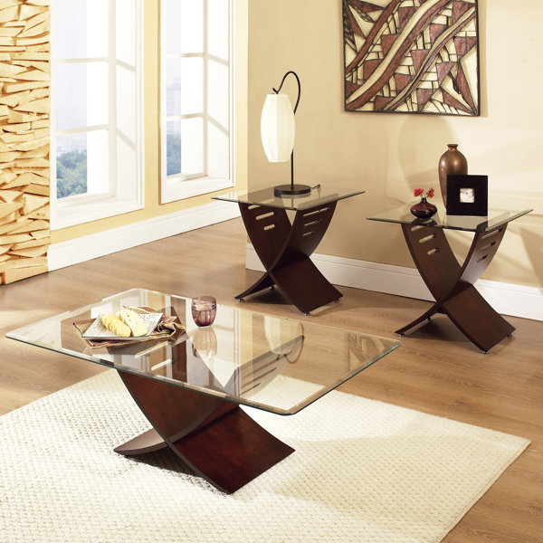 Alexios 3 Piece Coffee Table Set by Wade Logan