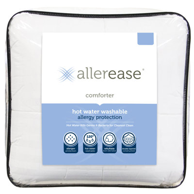 Hot Water Washable Allergy Protection Single Comforter AllerEase Size: Twin