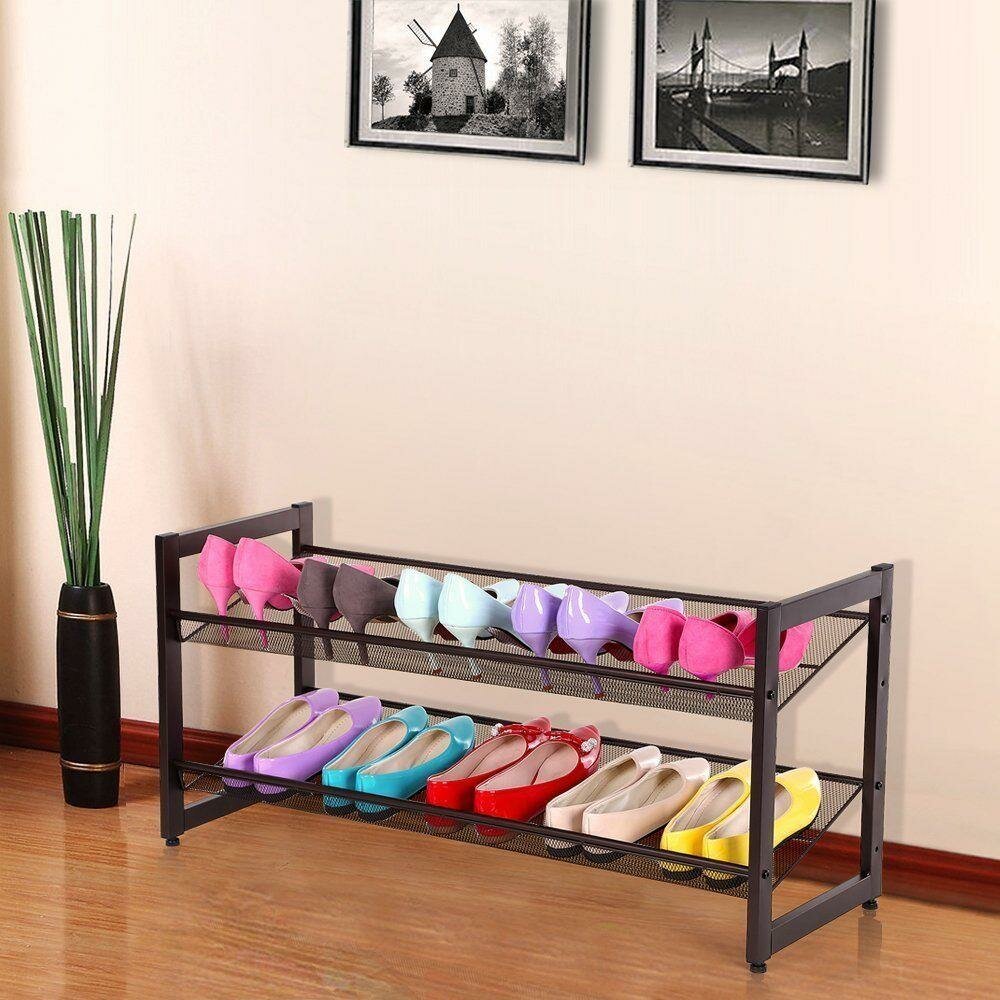 Winston Porter Wall Closet Organizer Stand 10 Pair Shoe Rack Wayfair