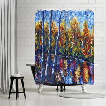 East Urban Home Olena Art Morning Breaks Single Shower Curtain Wayfair