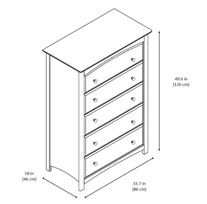 Storkcraft Kenton 5 Drawer Dresser & Reviews Wayfair