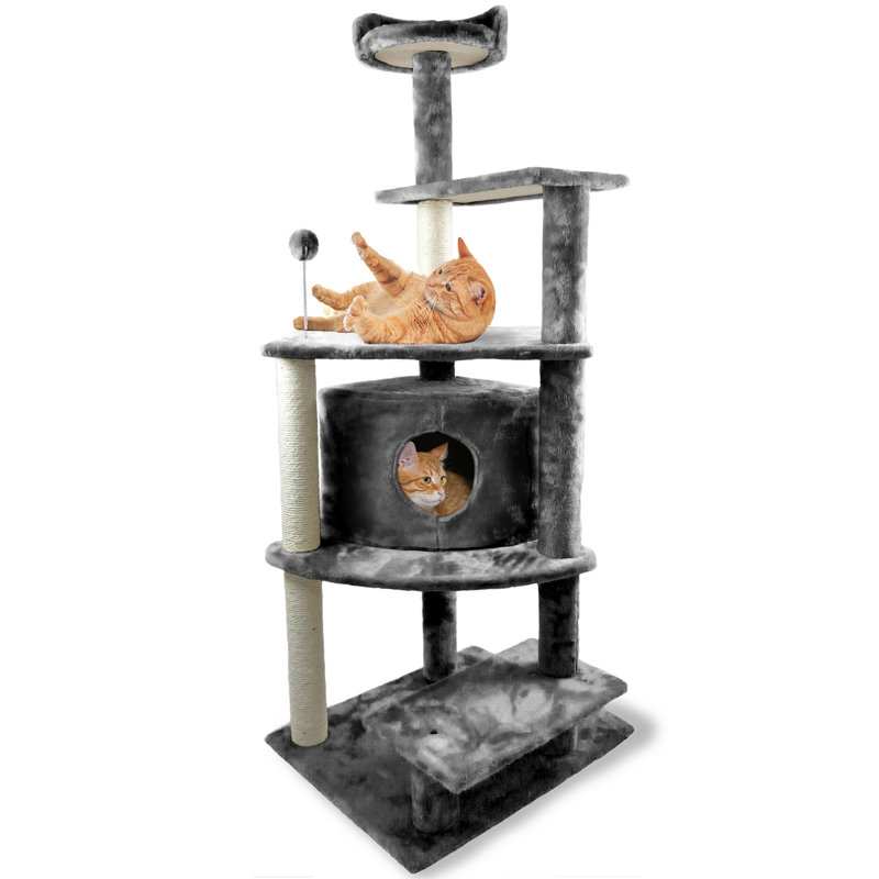 Archie Oscar 60 Bertie Platform House Playground Cat Tree Reviews Wayfair