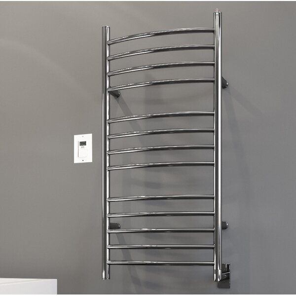Svelte Rounded Wall Mount Electric Towel Warmer With Timer by Ancona