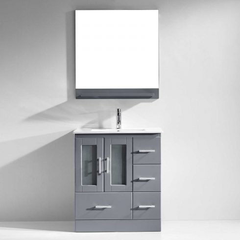 Duke 30 Single Bathroom Vanity Set with Mirror by