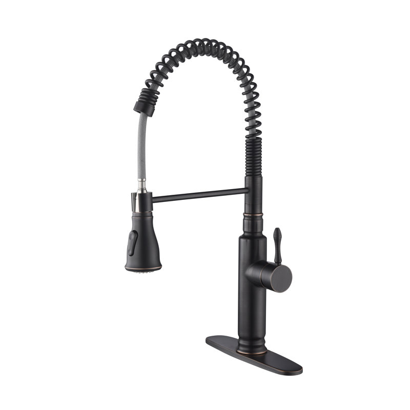 LTOOL Black Lead Free Stainless Steel Single Lever Handle ...