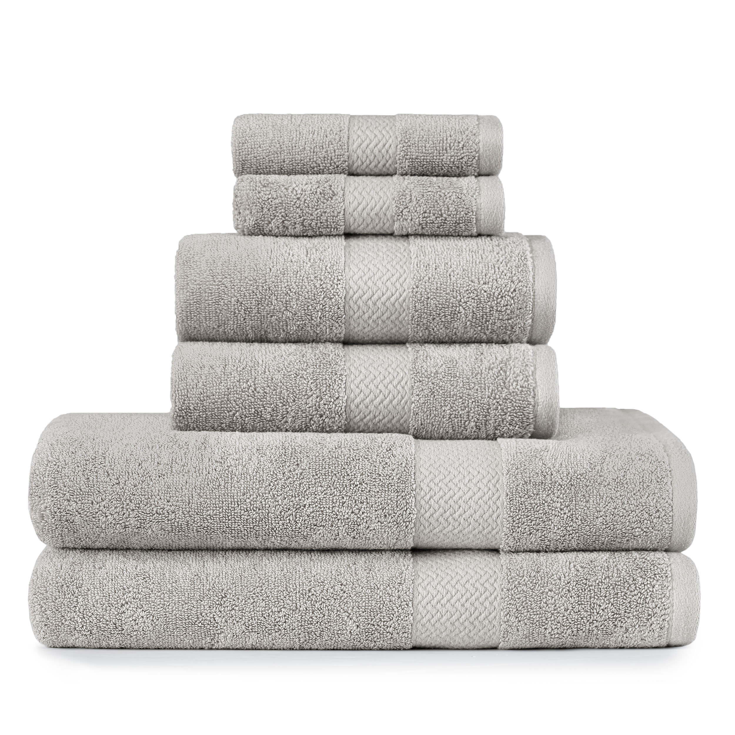 Tommy Bahama 6 Piece Bath Towel Set Cypress Bay Sun Yellow 100/ Cotton