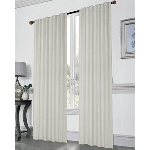 Aislinn Solid Blackout Thermal Rod Pocket Curtain Panels (Set of 2)