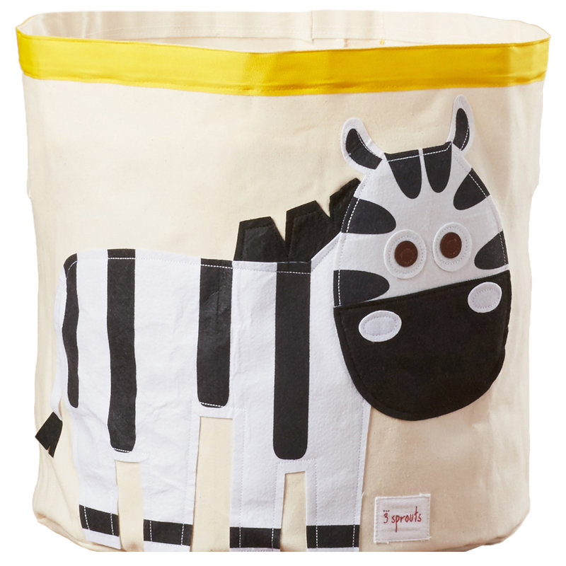 zebra print storage box